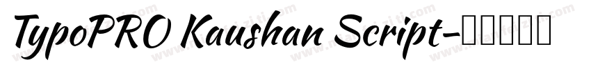 TypoPRO Kaushan Script字体转换